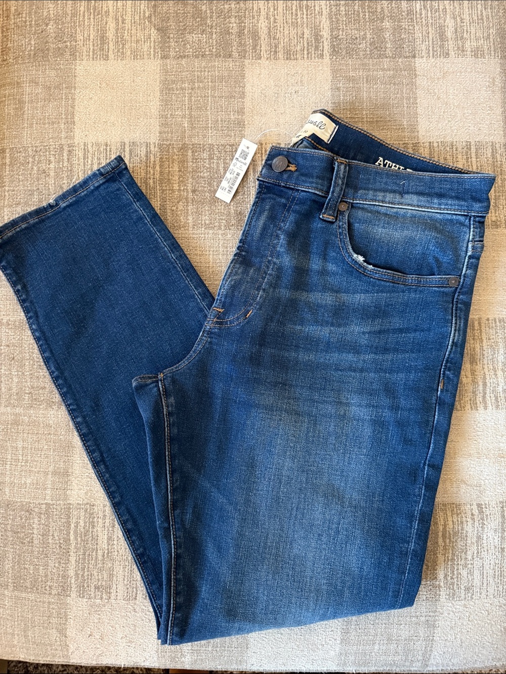 Madewell | Men's Athletic Slim COOLMAX Jeans Leeward Wash 34x30 NWT